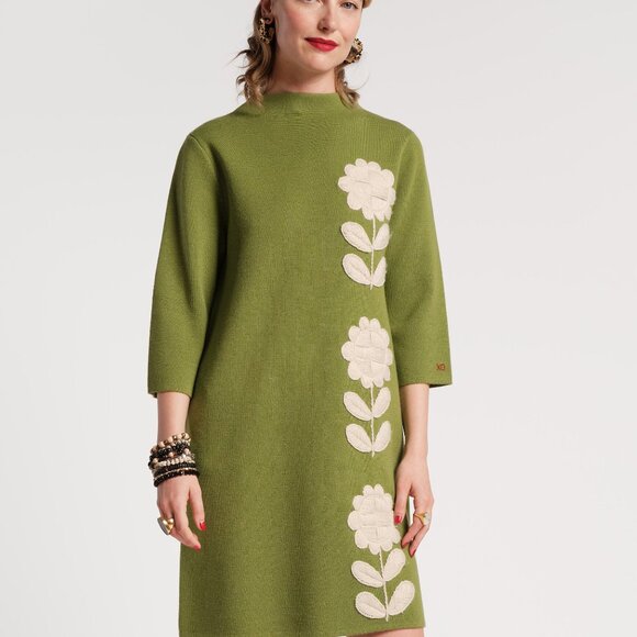 Annie Merino Wool Midi Dress - Picture 1 of 6